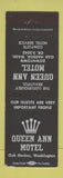 Matchbook Cover - Queen Ann Motel Oak Harbor WA
