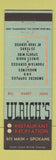 Matchbook Cover - Ulrich's Restaurant Spokane WA