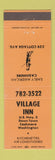 Matchbook Cover - Village Inn Cashmere WA