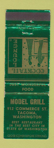 Matchbook Cover - Model Grill Tacoma WA WEAR