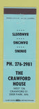 Matchbook Cover - Crawford House Deer Park WA