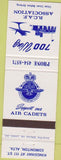 Matchbook Cover - 700 Wing RCAF Assciation Edmonton Alberta airplanes