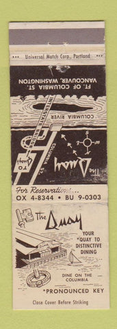 Matchbook Cover - The Quay Vancouver WA WORN