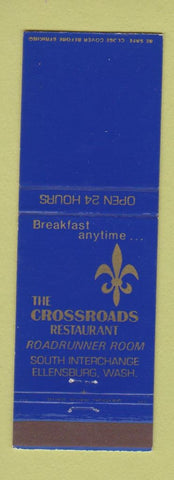 Matchbook Cover - The Crossroads Restaurant Ellensburg WA