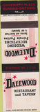 Matchbook Cover - Dalewood Restaurant Tavern Dundas ON
