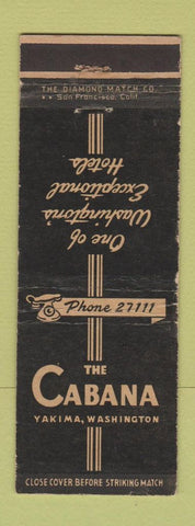 Matchbook Cover - The Cabana Yakima WA WEAR