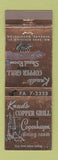 Matchbook Cover - Knud's Copper Grill Spokane WA POOR