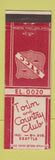 Matchbook Cover - Town and Country Club Seattle WA