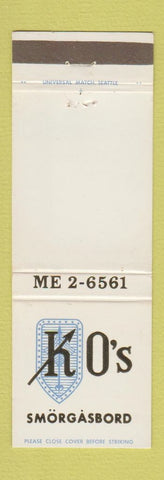 Matchbook Cover - King Oscar's Smorgasbord Seattle WA