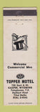 Matchbook Cover - Topper Hotel Casper WY