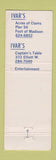 Matchbook Cover - Ivar's Seattle WA Captain's Table