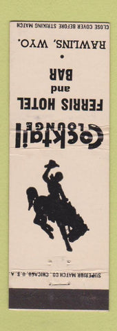 Matchbook Cover - Ferris Hotel Rawlins WY