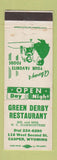 Matchbook Cover - Green Derby Restaurant Casper WY WEAR
