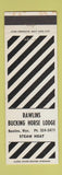 Matchbook Cover - Rawlins Bucking Horse Lodge WY