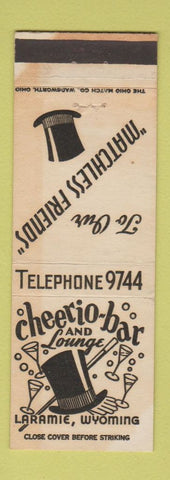 Matchbook Cover - Cheerio Bar Laramie WY WEAR
