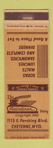 Matchbook Cover - The Maindiner Dairy Cheyenne WY