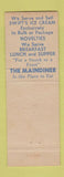 Matchbook Cover - The Maindiner Dairy Cheyenne WY