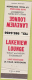 Matchbook Cover - Lakeview Lounge LaValle WI