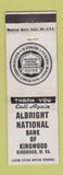 Matchbook Cover - Shirley's Motel Lookout WV WORN