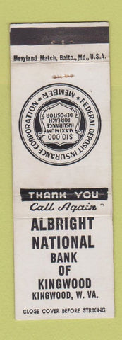 Matchbook Cover - Shirley's Motel Lookout WV WORN
