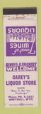 Matchbook Cover - Carey's Liquor Store Greybull WY
