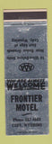 Matchbook Cover - Frontier Motel Cody WY WEAR