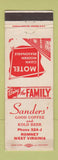 Matchbook Cover - Sanders' Motel Romney WV WEAR
