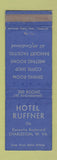 Matchbook Cover - Hotel Ruffner Charleston WV WEAR