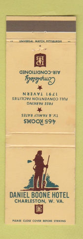 Matchbook Cover - Daniel Boone Hotel Charleston WV