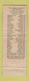 Matchbook Cover - Shenandoah Hotel Martinsburg WV