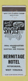 Matchbook Cover - Hermitage Hotel Petersburg WV