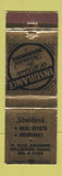 Matchbook Cover - Stricker's Real Estate Insurance Millwood WA