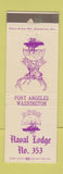 Matchbook Cover - Elks Lodge Port Angeles WA #1