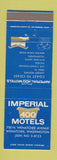 Matchbook Cover - Imperial 400 Motels Wenatchee WA