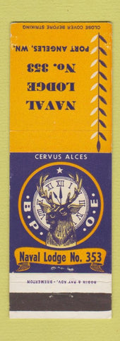 Matchbook Cover - Elks Lodge Port Angeles WA #2