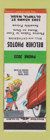 Matchbook Cover - Belcher Photography Olympia WA