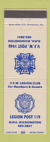 Matchbook Cover - American Legion Elma WA VFW