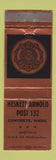 Matchbook Cover - American Legion Heskett Arnold Post Concrete WA