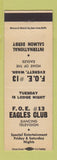 Matchbook Cover - Eagles Club  Everett WA