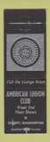 Matchbook Cover - American Legion Everett WA