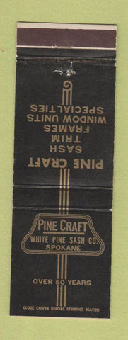 Matchbook Cover - Pine Craft Sash Trim Spokane WA