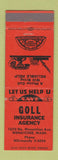 Matchbook Cover - Goll Insurance Agency Wenatchee WA Farmers Group