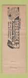 Matchbook Cover - Goll Insurance Agency Wenatchee WA Farmers Group