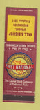 Matchbook Cover - First National Insurance Hall Bishop Sprague WA low phone #
