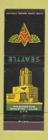 Matchbook Cover - Washington Athletic Club Seattle WA