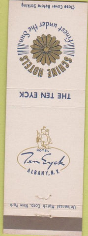 Matchbook Cover - Hotel Ten Eyck Albany NY