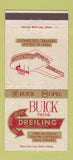 Matchbook Cover - Dreiling Buick Denver Colorado Colfax 30 Strike