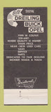 Matchbook Cover - Dreiling Buick Denver Colorado Colfax 30 Strike