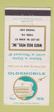 Matchbook Cover - 1955 Oldsmobile White Rose York PA 30 Strike