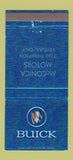 Matchbook Cover - McConica Buick Ventura CA 30 Strike